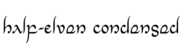 Half-Elven Condensed Font