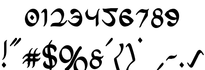 Half-Elven Condensed Font OTHER CHARS