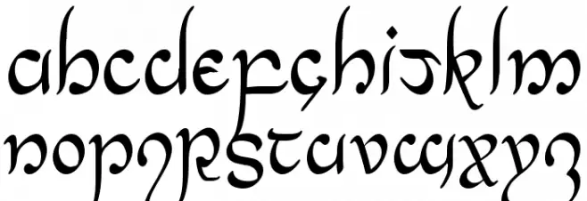 Half-Elven Condensed Font Litere mari