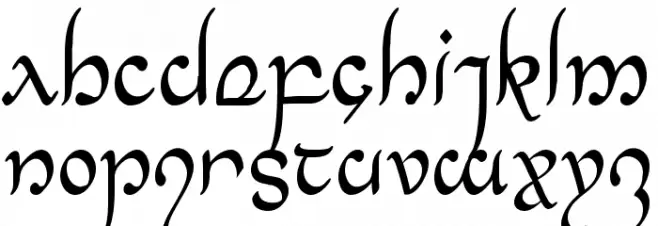 Half-Elven Condensed फ़ॉन्ट लोअरकेस