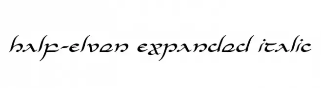 Half-Elven Expanded Italic 