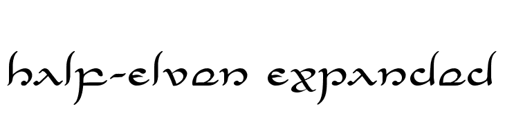 Half-Elven Expanded Font