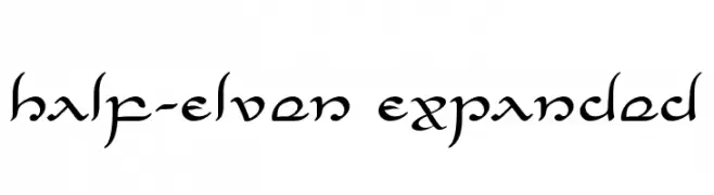 Half-Elven Expanded  Frei Schriftart Herunterladen