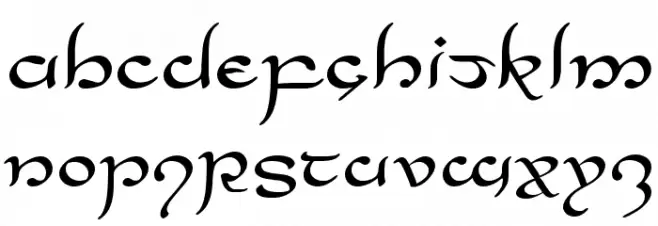 Half-Elven Expanded خط أحرف كبيرة