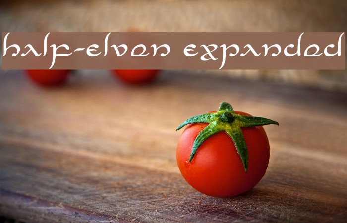 Half-Elven Expanded Font examples
