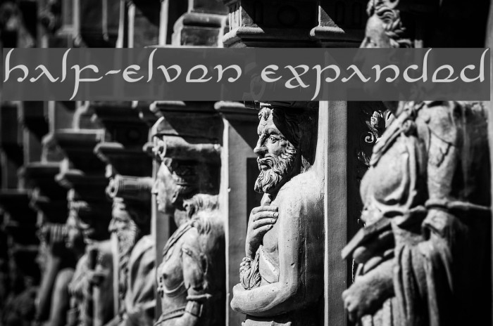 Half-Elven Expanded Font examples