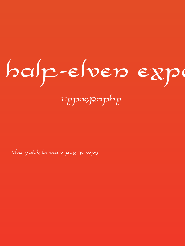 Half-Elven Expanded Poster