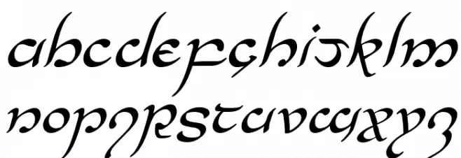 Half-Elven Italic フォント 大文字