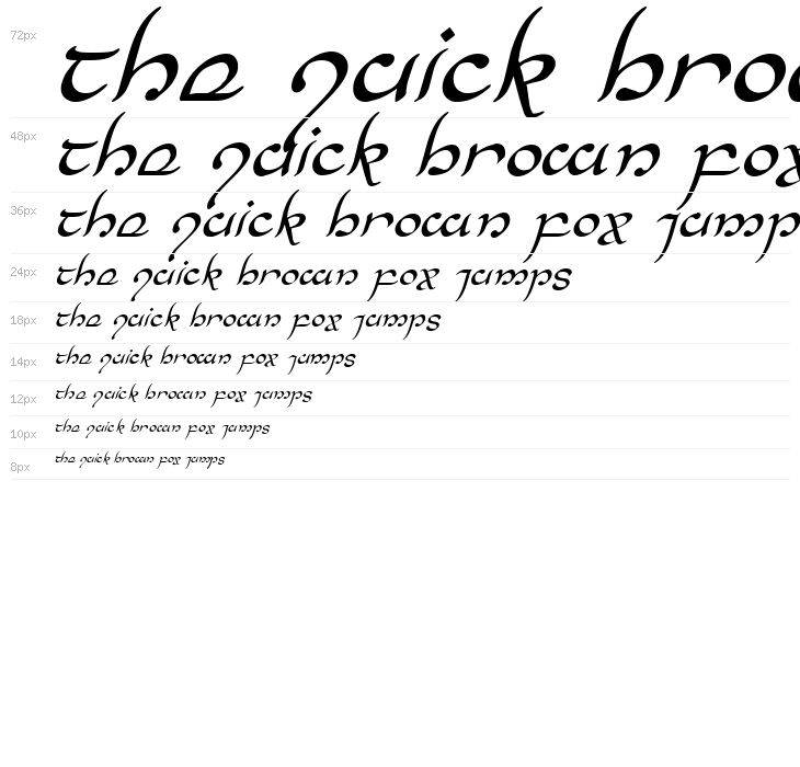Half-Elven Italic Waterfall
