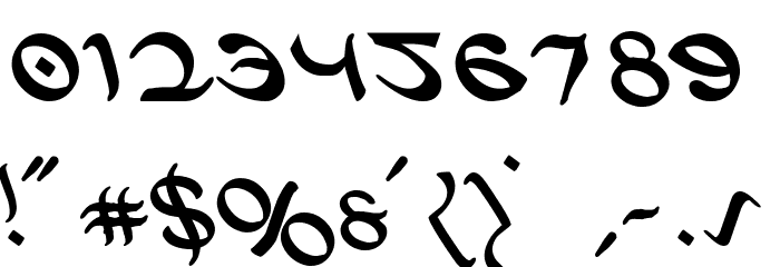 Half-Elven Leftalic Font OTHER CHARS