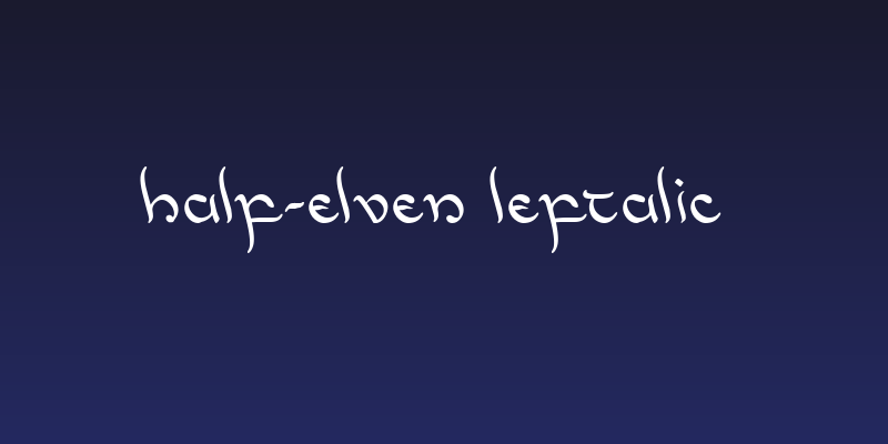 Half-Elven Leftalic Social Header