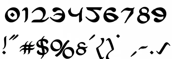 Half-Elven Regular Font OTHER CHARS