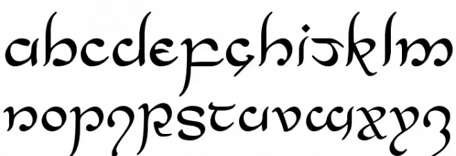 Half-Elven Regular Schriftart Groß