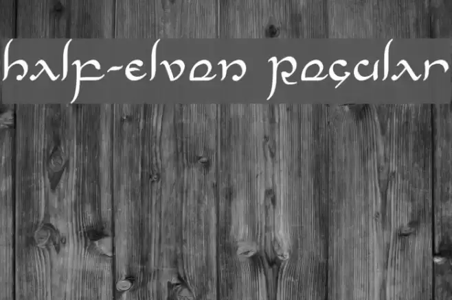 Half-Elven Regular Font examples