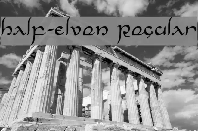 Half-Elven Regular Font examples