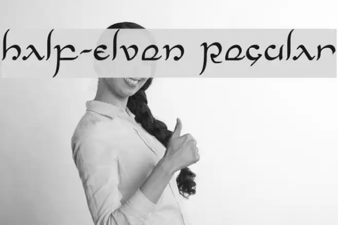 Half-Elven Regular Font examples