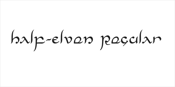 Half-Elven Regular Logo