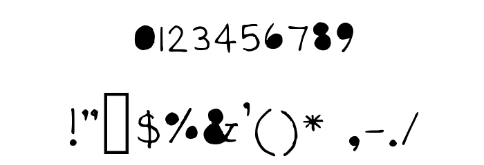 Half Glass Medium Font OTHER CHARS