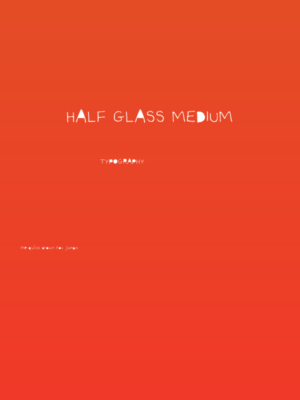 Half Glass Medium Poster
