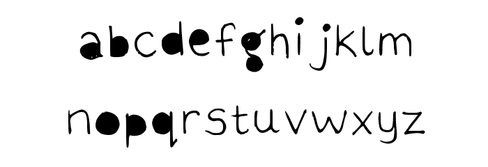 Half Glass Medium Font LOWERCASE