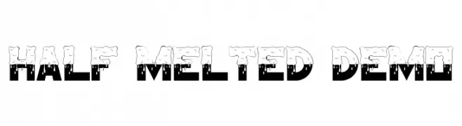 Half Melted Demo  Descarca Fonturi Gratis