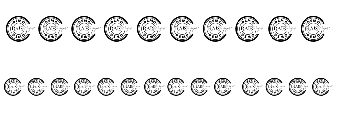 Half Melted Demo Font OTHER CHARS