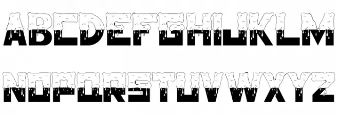 Half Melted Demo Schriftart Groß