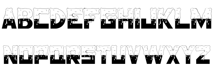 Half Melted Demo Font LOWERCASE