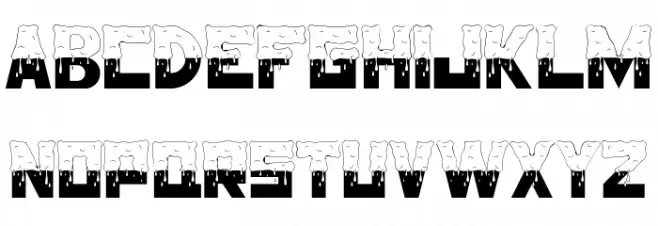 Half Melted Demo Schriftart Kleinbuchstaben