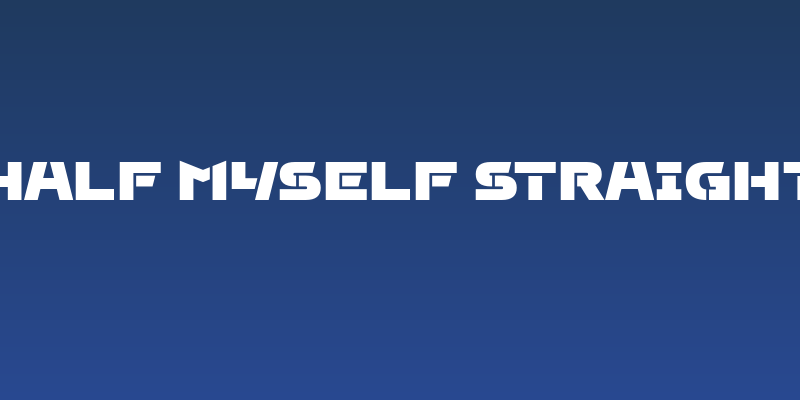 Half Myself Straight Social Header