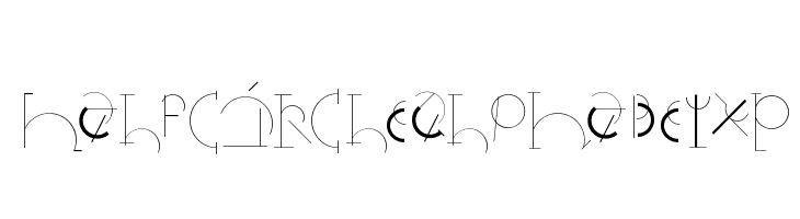 HalfCircleAlphabetXP  नि: शुल्क फ़ॉन्ट्स डाउनलोड
