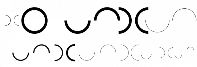 HalfCircleAlphabetXP Font OTHER CHARS