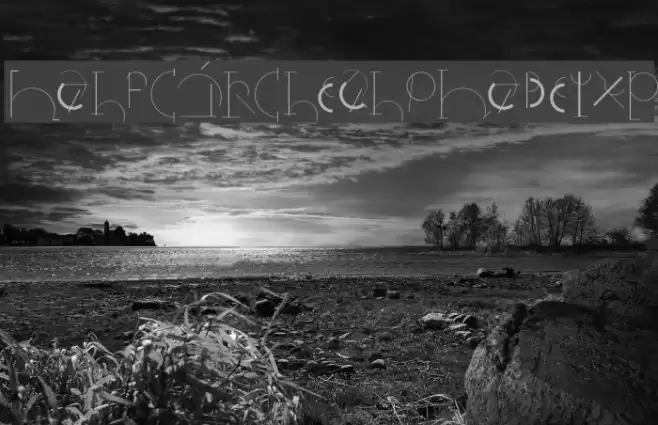 HalfCircleAlphabetXP Font examples