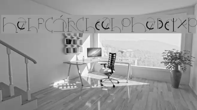 HalfCircleAlphabetXP Font examples