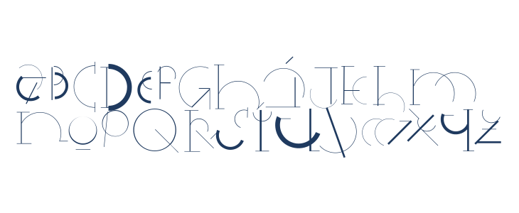 HalfCircleAlphabetXP Lowercase