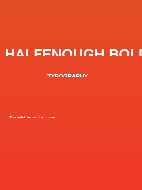 HalfEnough Bold Poster