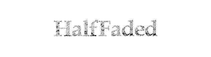 HalfFaded Font