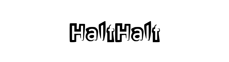 HalfHalf  font caratteri gratis