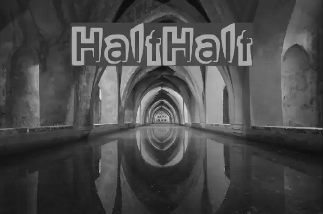 HalfHalf Font examples