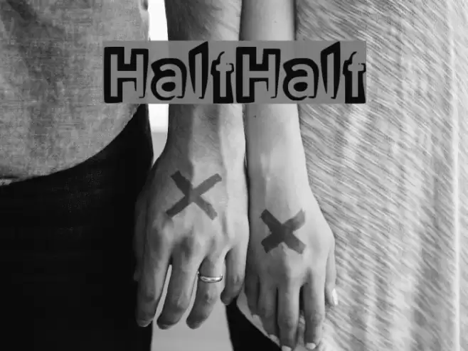 HalfHalf Font examples