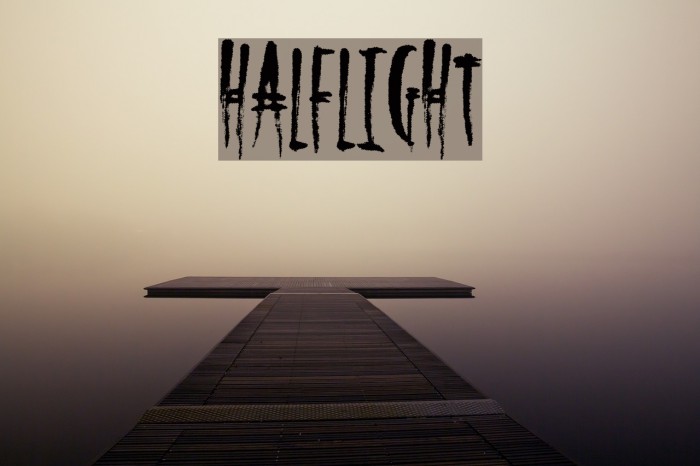 HalfLight Font examples