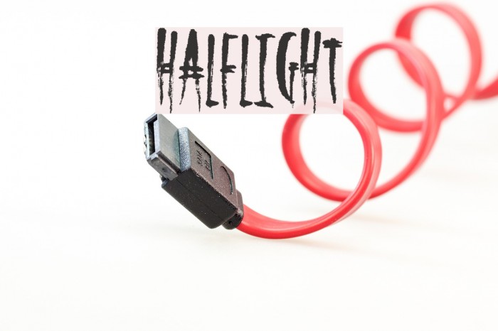 HalfLight Font examples
