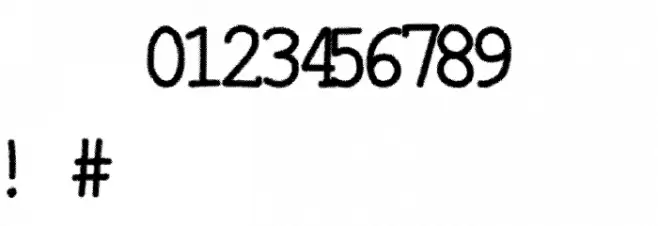 HalfTones Font OTHER CHARS