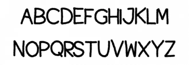 HalfTones Шрифта ВЕРХНИЙ