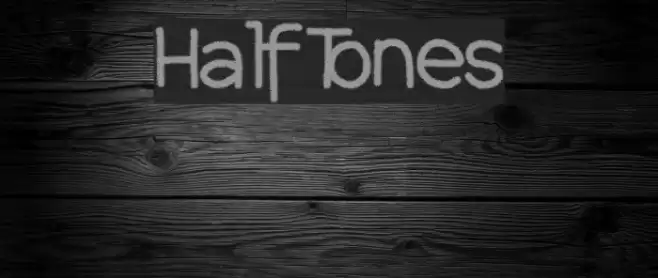 HalfTones Font examples