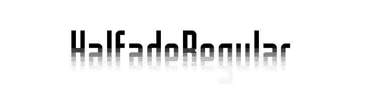 Halfade Regular  font caratteri gratis