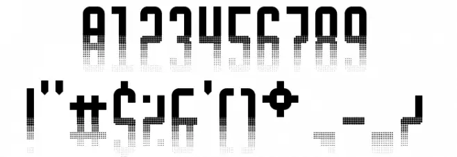 Halfade Regular Font OTHER CHARS