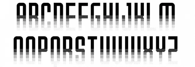 Halfade Regular Schriftart Groß