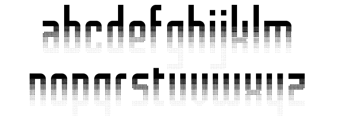 Halfade Regular Font LOWERCASE