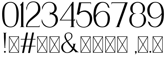 HalfbreDRegular Font OTHER CHARS